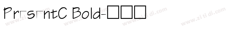 PresentC Bold字体转换